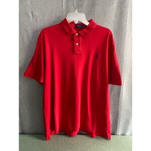 Polo Ralph Lauren Men’s Short Sleeve Polo Shirt – Red – Size XL